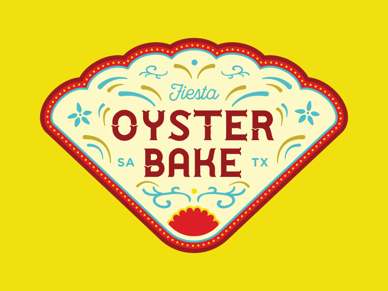 Fiesta Oyster Bake Identity by Erik Hunter on Dribbble