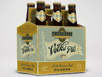 Marshall Brewing Co. – Volks Pils craft beer marshall brewing oklahoma rebrand six pack tulsa