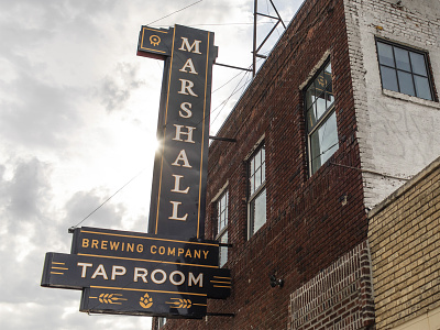 Marshall Brewing - Tap Room Sign branding craft beer signdesign tulsa