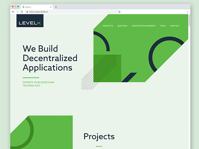 LevelK Website Design blockchain dapps ethereum levelk web design website design
