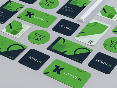 LevelK - Brand Design blockchain branding branding company decentralized ethereum levelk logo pattern