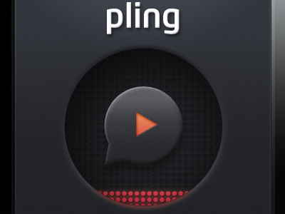 Pling Play Button app button call to action eq gray iphone off play pling surface
