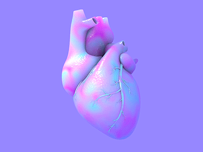 Candy Heart anatomy animated gif animation cinema4d gif heart loop