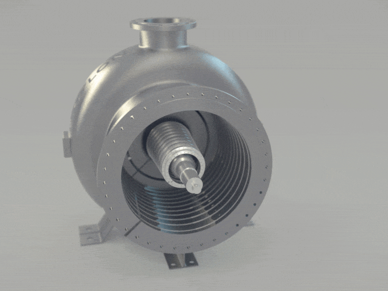 Assemblage turbine Aqylon 3d arnorld c4dtoa metal renderer