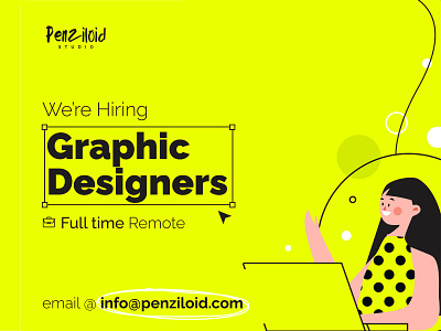 We are hiring! branding character design designer designs digitaldesign graphic graphicdesign hiring illustration logo logo design print design vector
