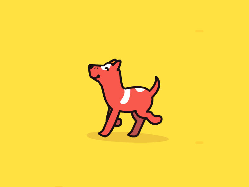 Smol doggo 2d animal animation character cute design dog doggo flash funny gif illustration loop motion motion graphics pupper puppy run tail walk