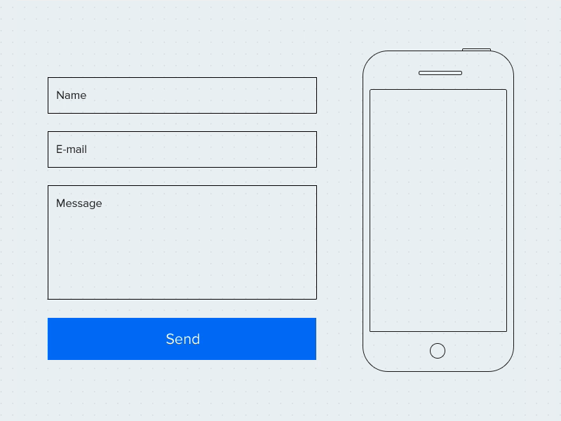 Responsive Feedback Form animation feedback form indee interaction interface submit textfield ui ux web