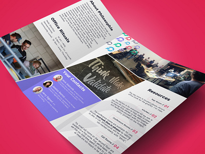 New Client Brochure brand brochure client design philosophie print tri fold