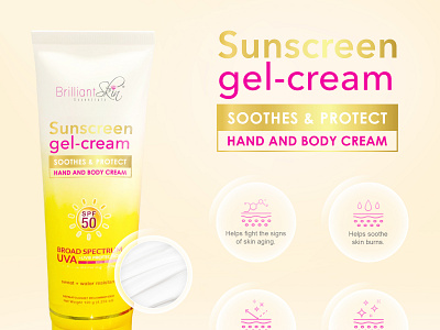 BSEI Sunscreen gel-cream Advertisement creative and design