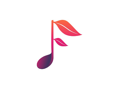 Nature Music Logo brand design garden graphic design identity illustration indonesia designer leaf logo logo design mark music music app musical note nature nature illustration nature logo plant song vector