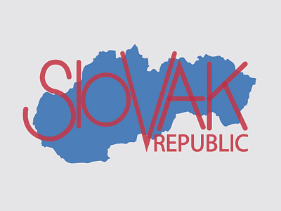 Slovakia colors country dribbble logo slovakia vector