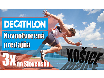 Decathlon sports brand billboard graphic slovakia sport
