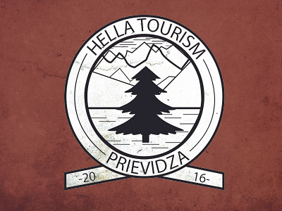 Hella Tourism crew design graphic hiking logo mountains nature slovakia tourism travel tree