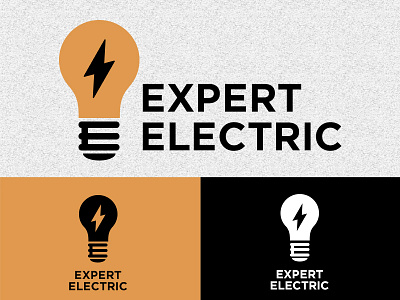 Logo for electrical company branding electric identity logo
