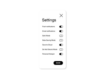 Daily UI :: 007 – Settings 007 app dailyui design figma iphone ui