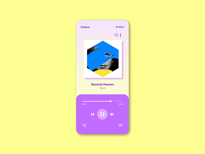 Daily UI :: 009 – Music Player 009 app dailyui design figma iphone music player ui