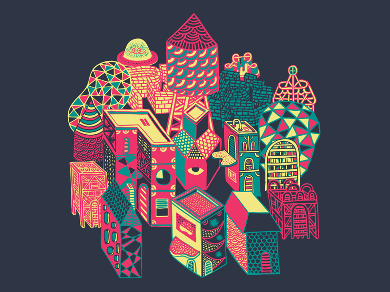 Wavy City by Jay Crum on Dribbble