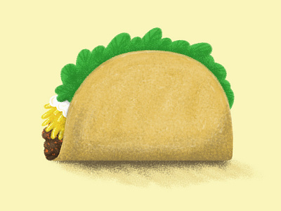 Daily Warmup: Taco digitalart doodle food illustration sketch taco warmup