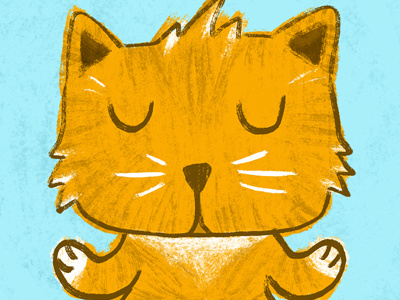 Daily Warmup: Meditating Cat