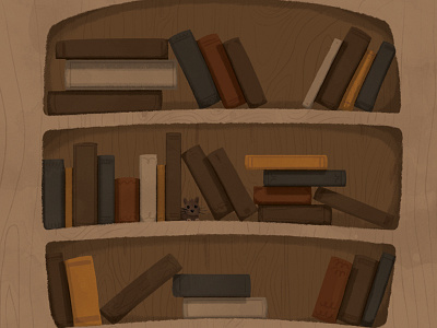 Hitting the Books childrens book illustration kidlitart wip