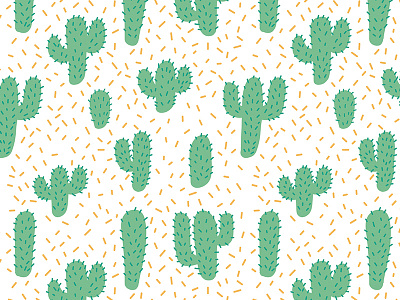 Cacti Pattern cacti drawing illustration pattern