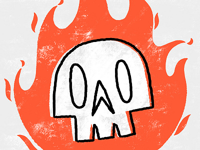 Flaming Skull