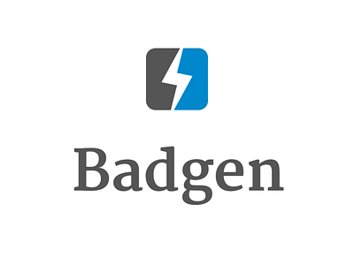 Badgen Logo badgen logo logotype typograph