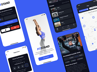 Fitness Mobile App: Sign Up/In + Onboarding + Dashboard