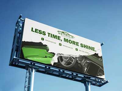 less time more shine adobe illustrator adobe photoshop adobe xd billboard design car washing graphic design graphic designer