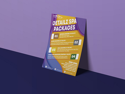 Packages Infographics Design adobe photoshop adobe photoshop cc adobe xd banner car wash design flyer graphic design infographic vector