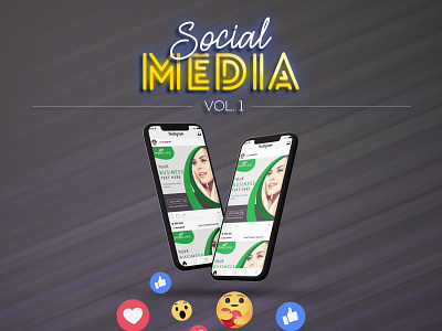 beauty social media post mockup