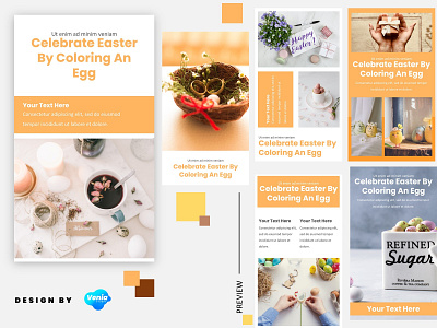 Instagram Story Template - Easter Day branding concept design easter easter egg graphic instagram post instagram story instagram template social media