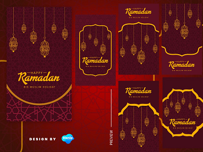 Instagram Story Template - Happy Ramadhan Month branding concept design graphic instagram post instagram story instagram template muslim ramadhan social media