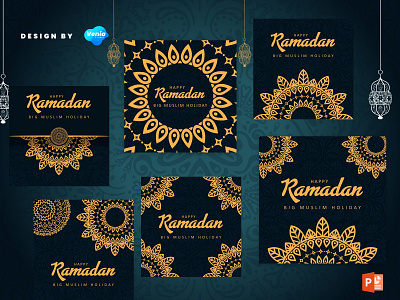 Instagram Feed Template - Ramadhan Luxury branding concept design graphic instagram post instagram story instagram template muslim ramadhan social media