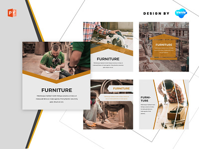 Instagram Feed Template - Industrial Furniture branding concept design graphic industrial industry instagram post instagram story instagram template social media