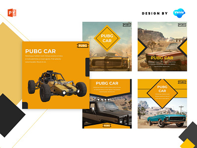 Instagram Feed - PUBS's CAR branding concept design game gaming graphic instagram post instagram story instagram template social media