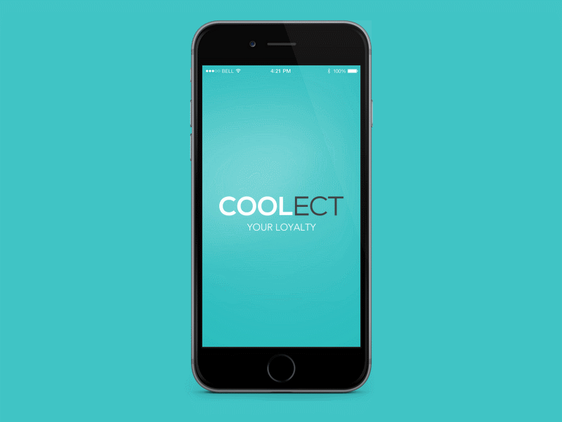 Coolect app design flatdesign iphone6 mobile app mockup ui ux