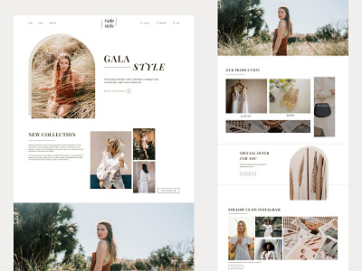 Fashion Store Landing Page ui ux ux ui web design