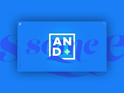 And some... blue branding graphic design logo portfolio typography web design