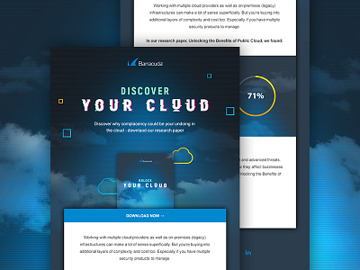 Cloud campaign blue cloud dark download email email design graphic design