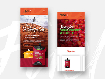 Tribal Mobile african branding ecommerce graphic design sport typography ui ux web design
