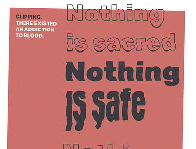 Nothing Is Safe clipping distorted type music