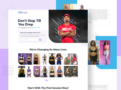 Redesigning home page one of the Fitness Centrum