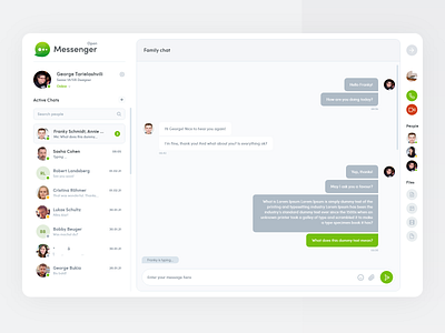 Conversation Manager app branding chat chat bot chat bubble chat logo clean ui creative design dashboard message message app messages product design sidebar ui ui design user experience user interface ux web ui design