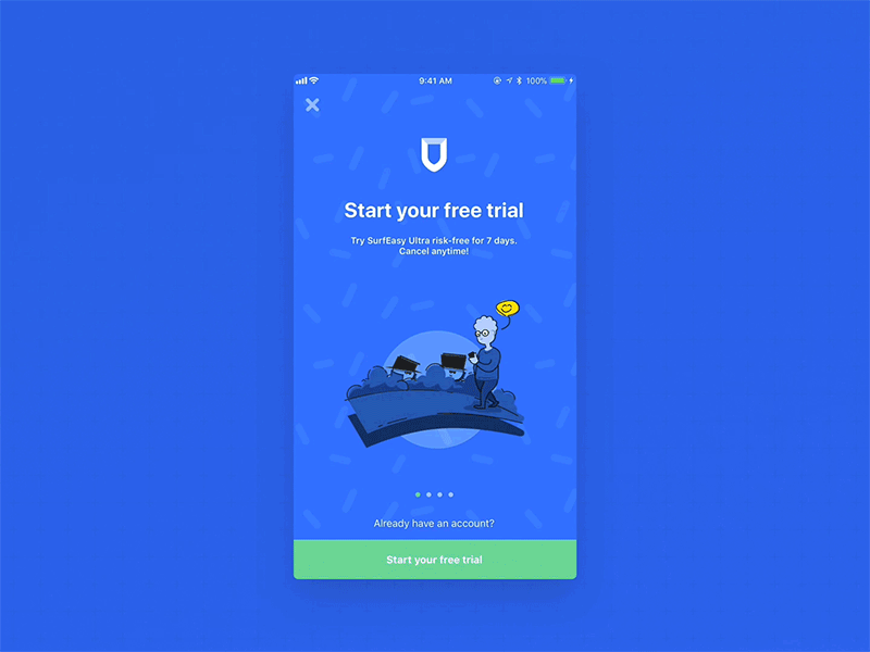 Trial Onboarding Animation