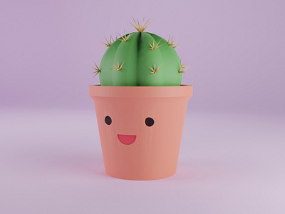 3D Cactus 3d 3dart 3dillustration blender blender3d cactus illustration plant