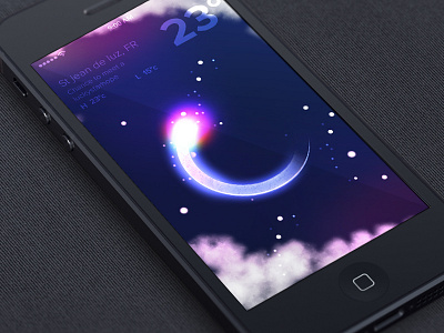 LuckyStar Meteo app ios 7 ipad iphone mac psd