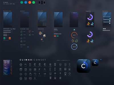 Climax ui kit work in progress android ipad iphone iphone app ui kit uikit web windows phone