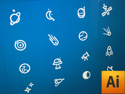 Space icon .ai for free & sketch