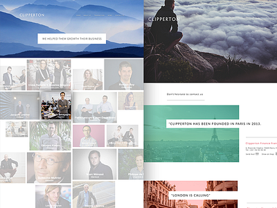 Clipperton website dev landing page responsive ui ux web design website